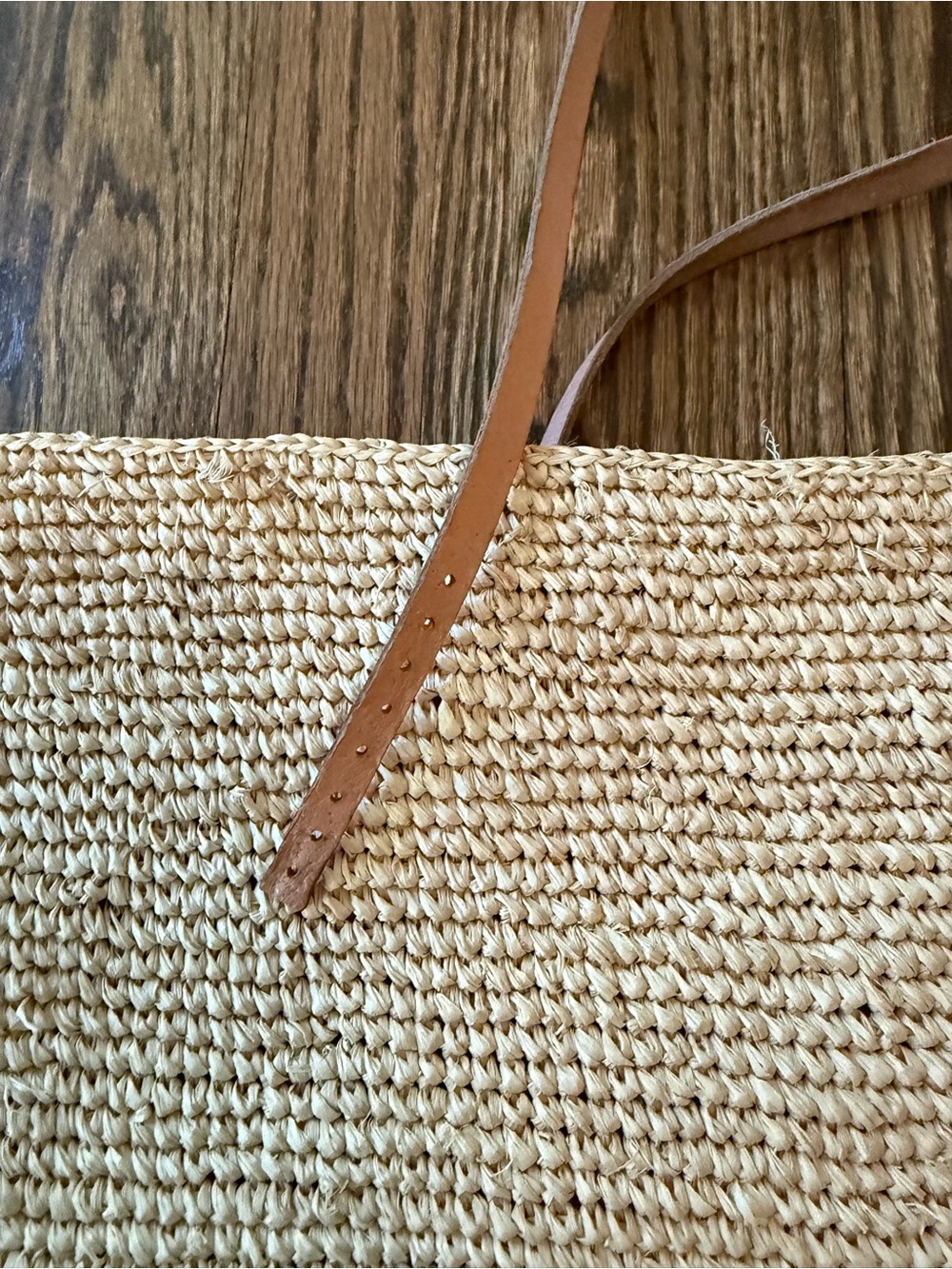 Velvet by Graham and Spencer Woven Straw Tote Bag with Multicolor Stripe Ez Fix - Picture 5 of 11